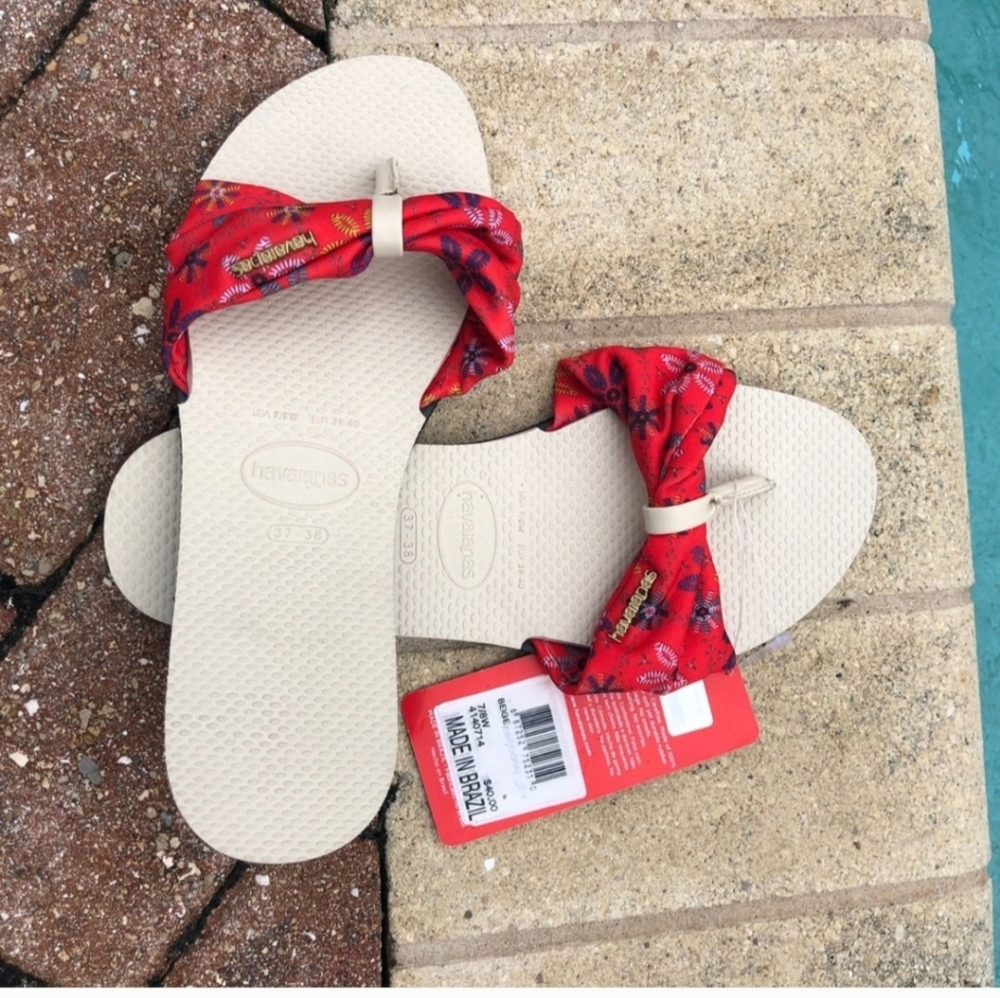 New with tags - Havaianas Women's You St. Tropez Flip Flop Sandals-Size 7/8